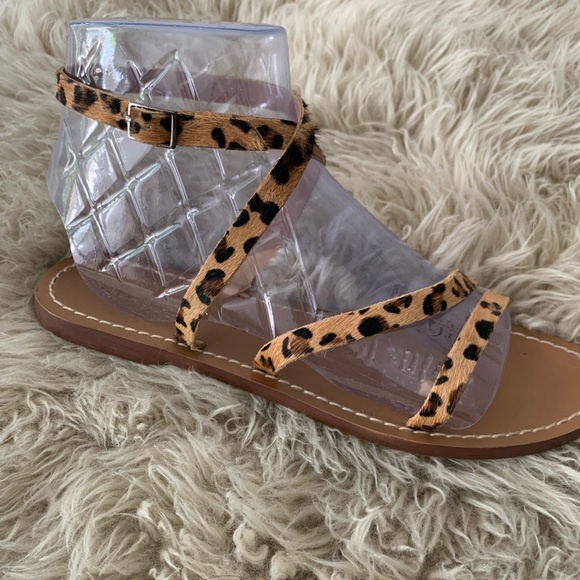 Leopard Print Sandal Sz 7.5 - Picture 2 of 3